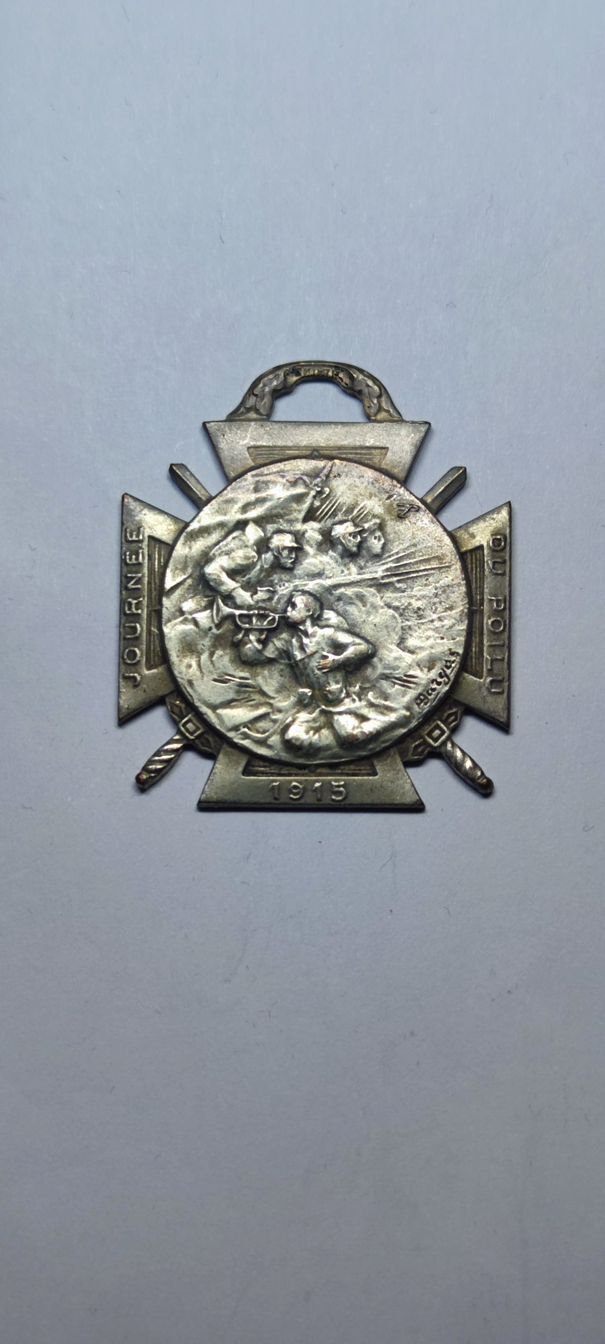 Médaille Journée du Poilu 1915 signée Bargas – vue 13