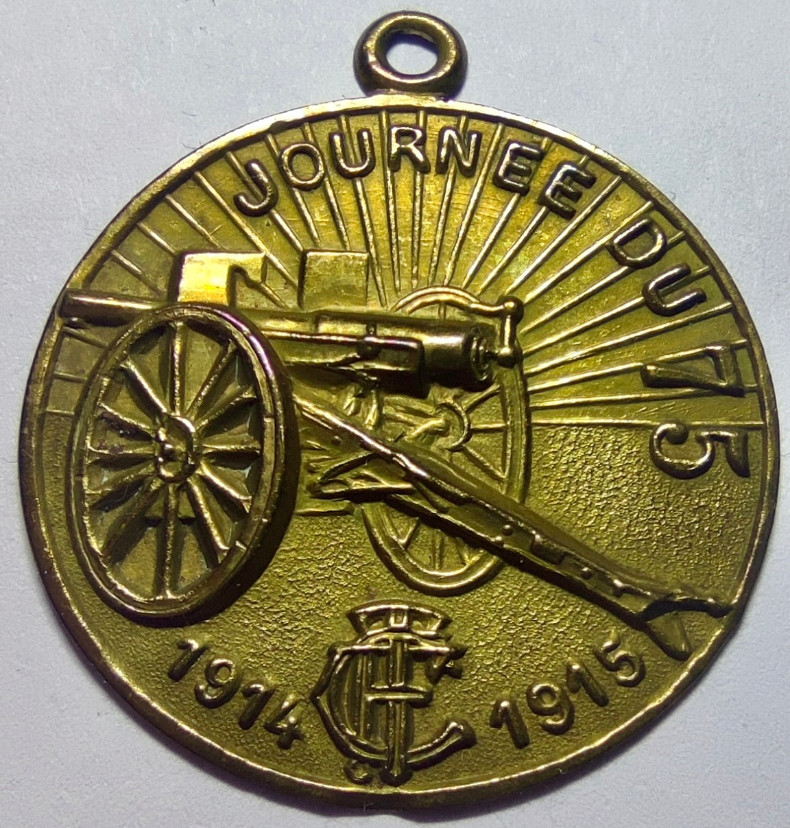 Insigne Journée du 75, 1914-1915, Touring-Club de France – vue 1