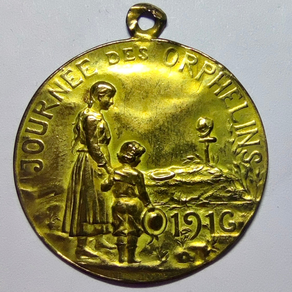 Insigne de la Journée des Orphelins, novembre 1916, G. Prud'homme (WWI)