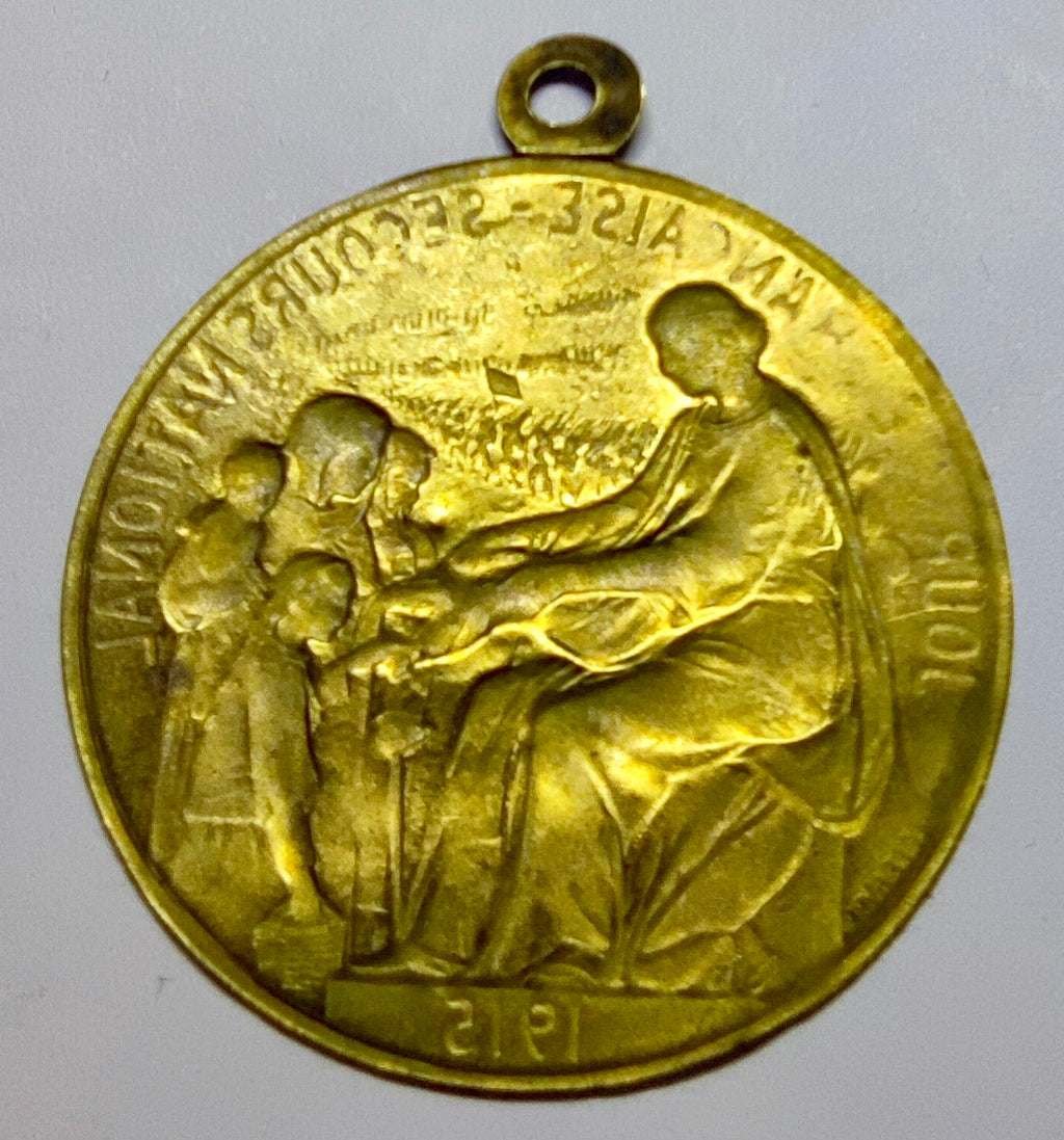 Insigne de la Journée Française du Secours National, 1915, H. Lefebvre (WWI)