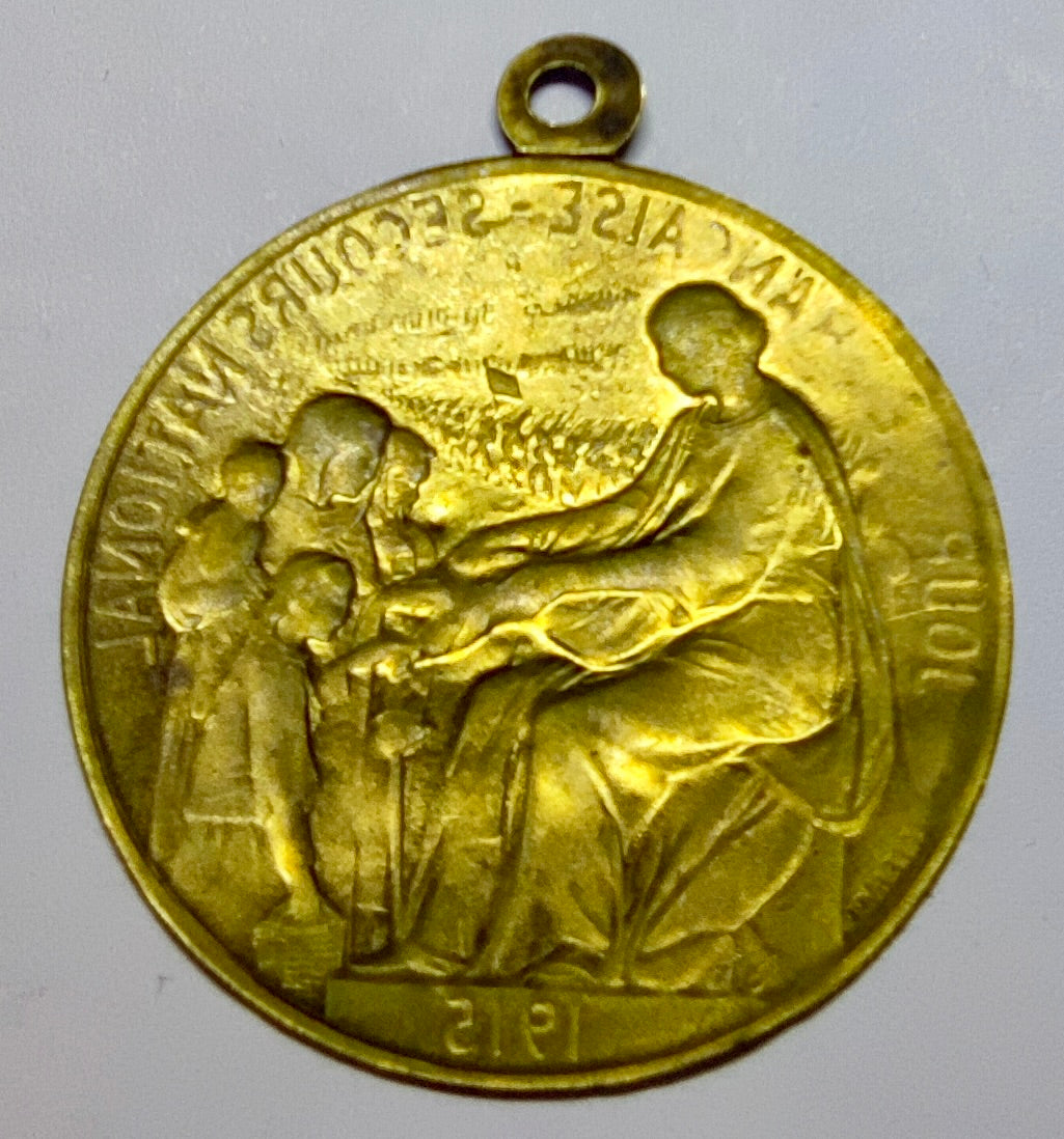 Insigne de la Journée Française du Secours National, 1915, H. Lefebvre (WWI)