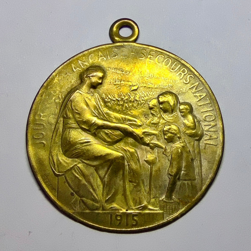 Insigne de la Journée Française du Secours National, 1915, H. Lefebvre (WWI)