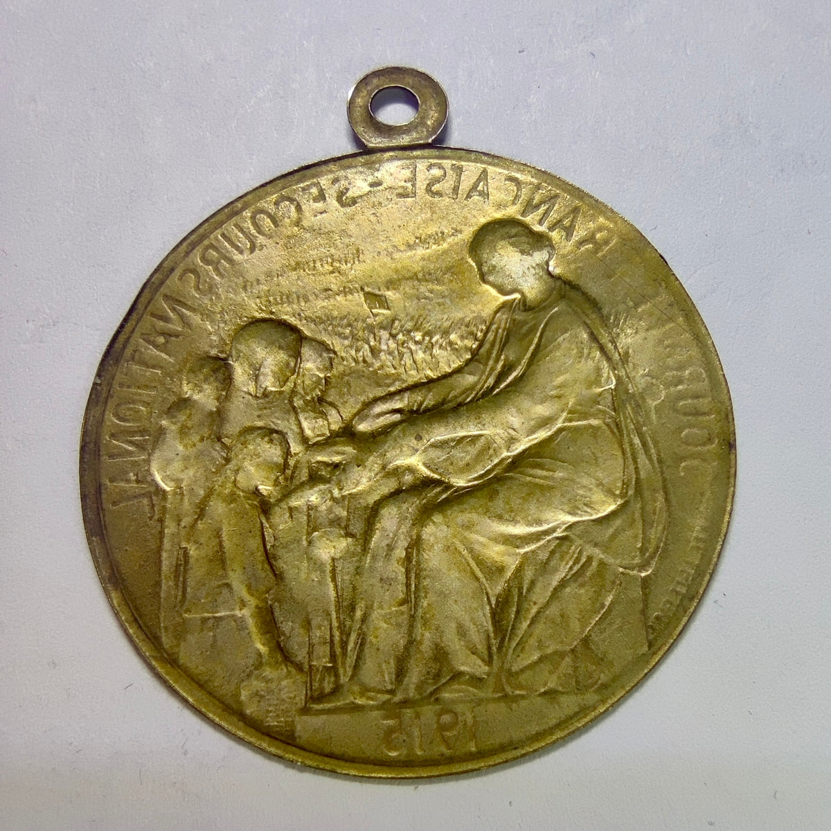 Insigne de la Journée Française du Secours National, 1915, H. Lefebvre (WWI)
