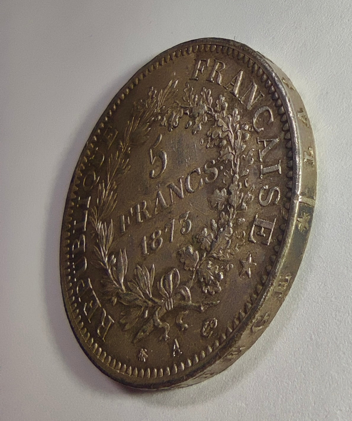 5 francs Hercule 1873 A (Paris), argent, IIIe République