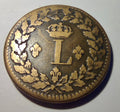 Un décime 1815 BB, siège de Strasbourg, Louis XVIII (L couronné), variété avec points