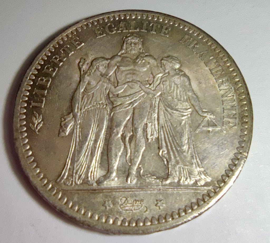 5 francs Hercule 1873 A (Paris), argent, IIIe République