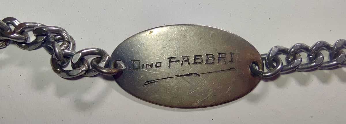 Archives d'un immigré italien, Dino Fabbri (1911-1985) : de Lucques à Alfortville, naturalisation 1939, exode, Berlin 1944, rapatriement - lot de 19 documents et une gourmette