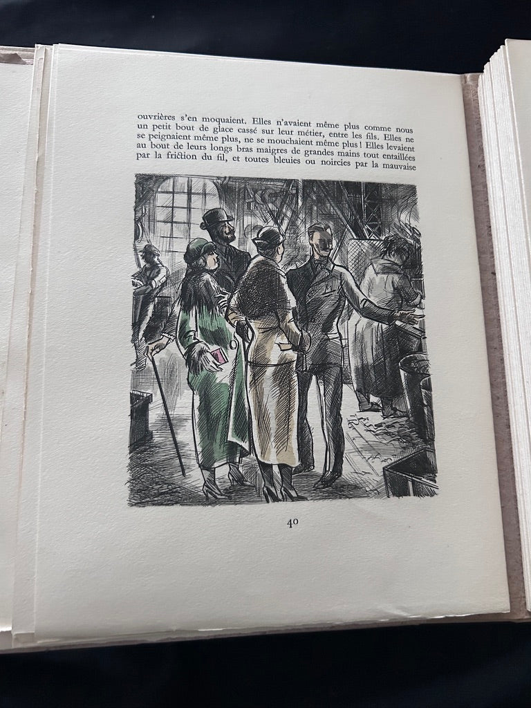 Maxence Van der Meersch, Le Cœur pur, illustrations d'André Collot, Au Moulin de Pen-Mur, 1950, tirage limité n° 892