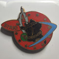 Pin’s Gendarmerie STRJD, variante fond rouge, vers 1990