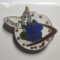 Pin’s Gendarmerie STRJD, variante fond blanc, vers 1990