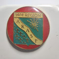 Pin’s ARASP, 1re région, modèle rond, vers 1990
