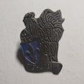 Pin’s 67e régiment d'infanterie, coq et écu bleu, vers 1990