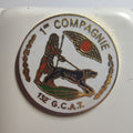 Pin’s 132e G.C.A.T., 1re compagnie, cynophilie militaire, vers 1990