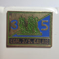 Pin’s Escadron de gendarmerie mobile 3/5, Calais, Bourgeois de Calais, vers 1990